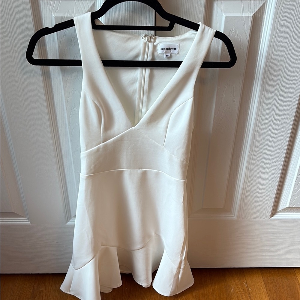 REVOLVE White Sleeveless Graduation Dress